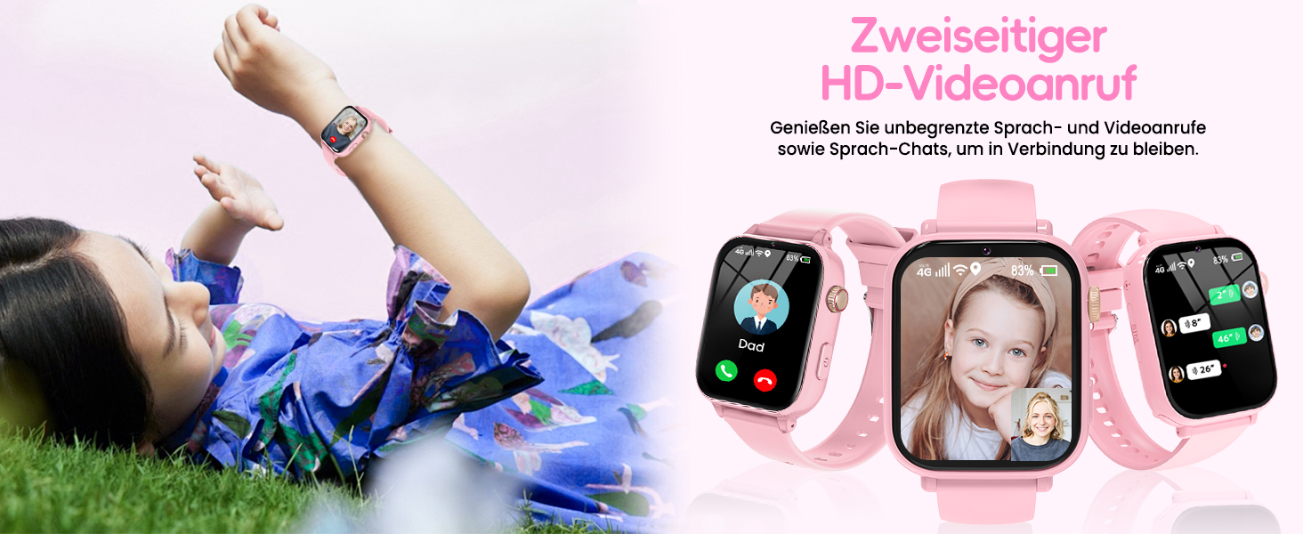 Смарт-годинник Kinder: GPS, Wi-Fi, SOS, дзвінки, ігри, для дітей 4-12 років, чорний