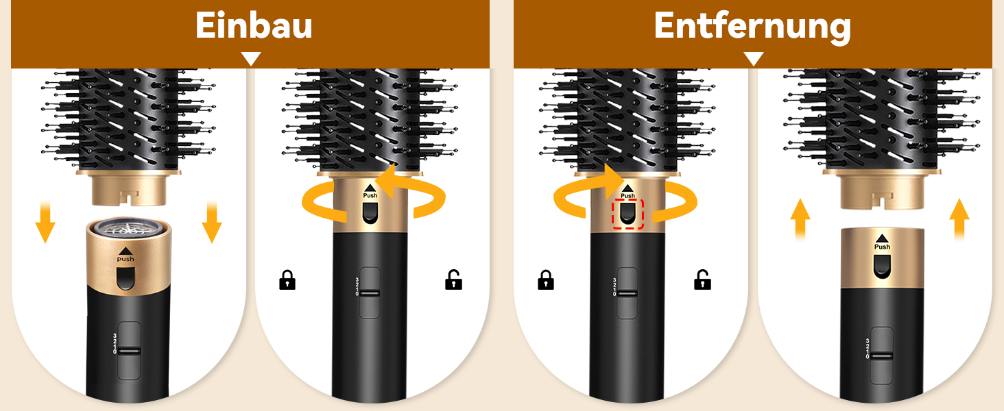 Набір для укладки волосся Airstyler 6 в 1: фен, щітка, дифузор, плойка для локонів. Ідеально для сушіння, створення об'єму та укладки.