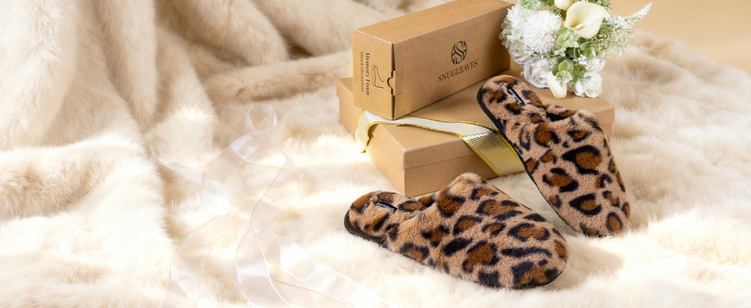 Жіночі плюшеві халапи від Snug Leaves з штучним хутром та Memory Foam, 38/39 EU, сірі