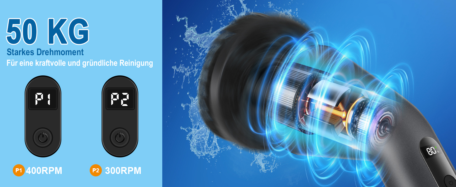 Електрична щітка для чищення, Spin Scrubber з 7 насадок, водонепроникна IPX7, регульована ручка, для ванної кімнати, кухні, плитки, авто, підлоги