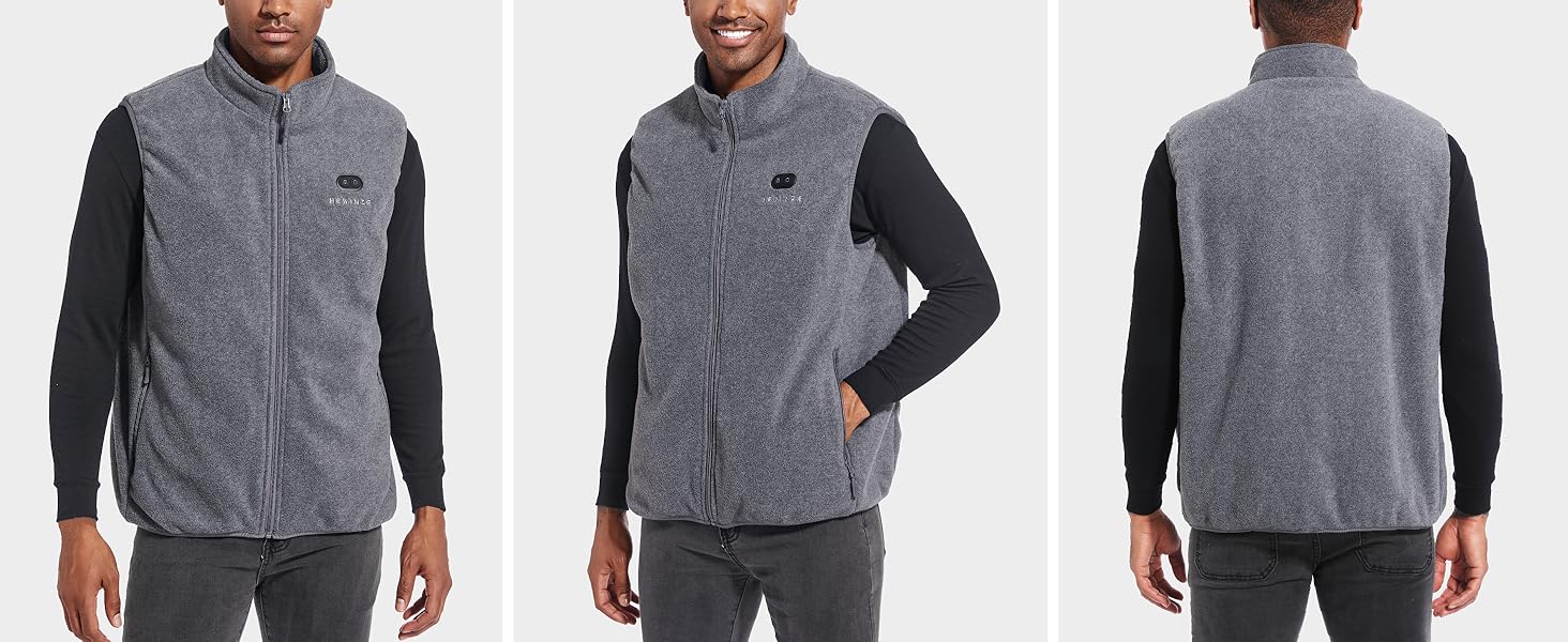 Жіноча грівачка з підігрівом - тепла жилетка з акумулятором 7.4V, жилетка для полювання. Чорний колір, розмір L