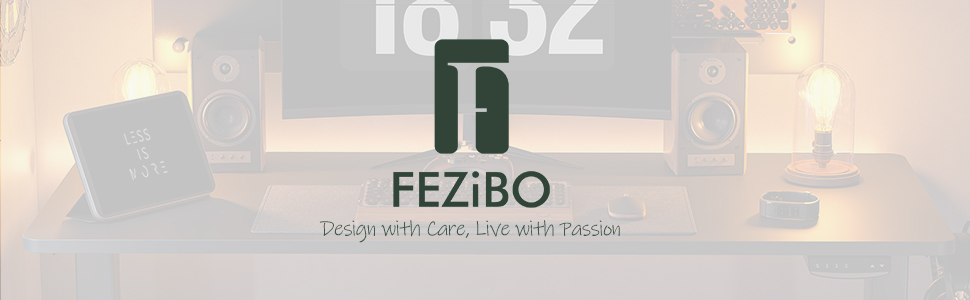 FEZIBO Стол для роботи 100x60 см, електричний, регульована висота, з підставкою для клавіатури, сталеві T-подібні ніжки, пам'ять, антиколізійна система, чорний