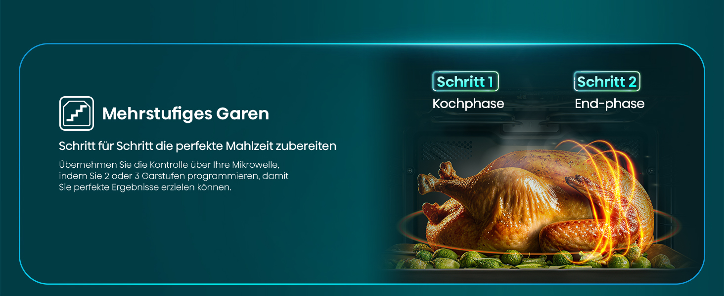 Мікрохвильова піч Hisense H20MOBS4HI 20 л, 700 Вт, InverterTech, керамічне покриття, чорна