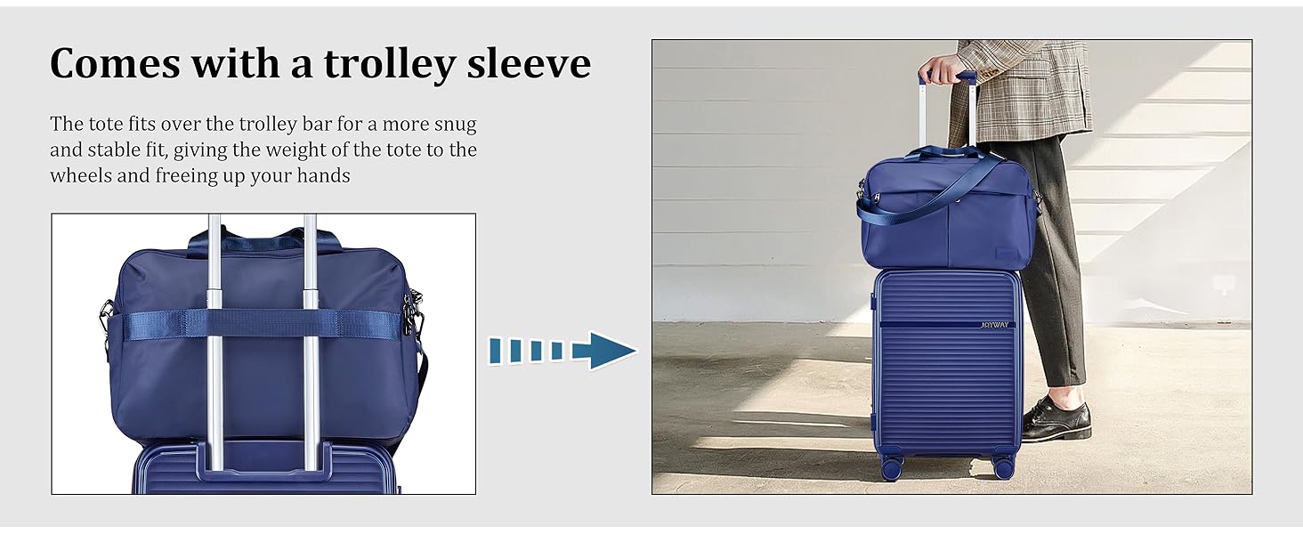 Набір валіз Joyway 4 шт. з жорстким корпусом та TSA-замком, розширюваний, чорний (блакитний)