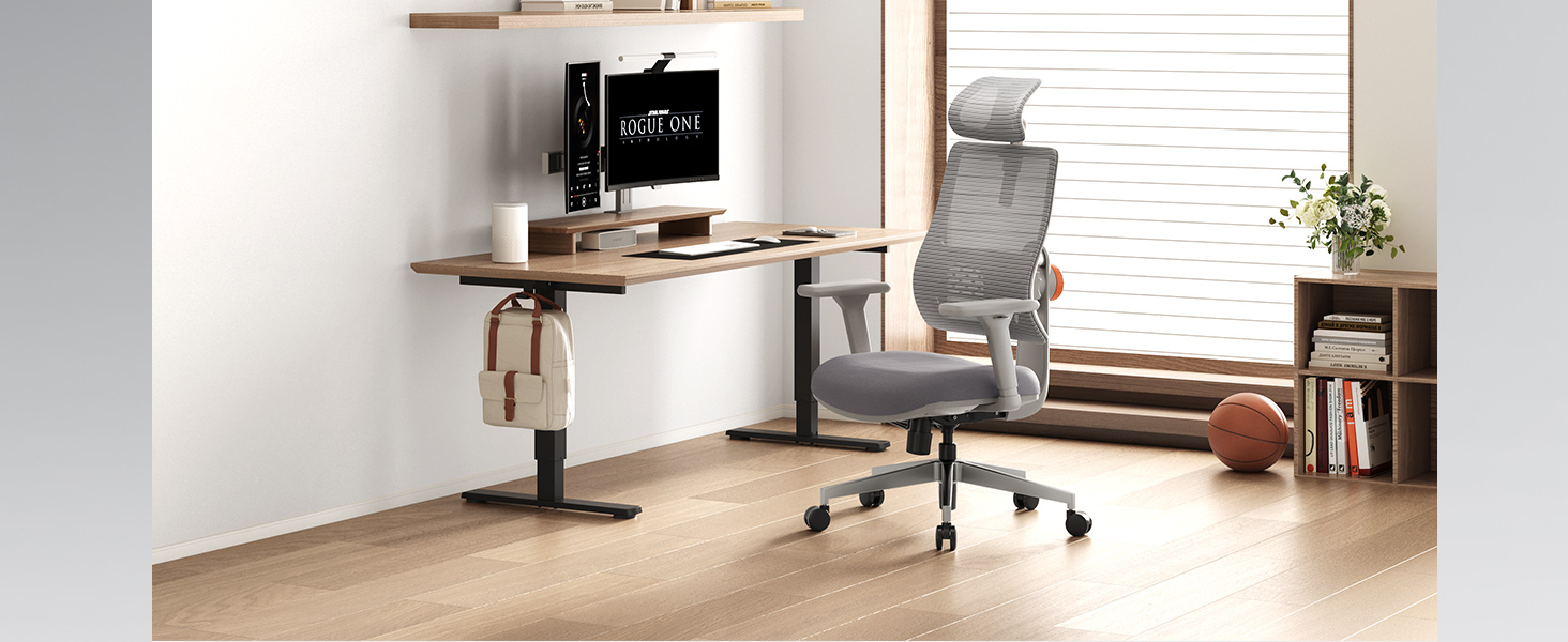 Офісне крісло Newtral MAGICH 003: ергономічне, з підтримкою попереку та підголівником | PC-крісло, 150 кг