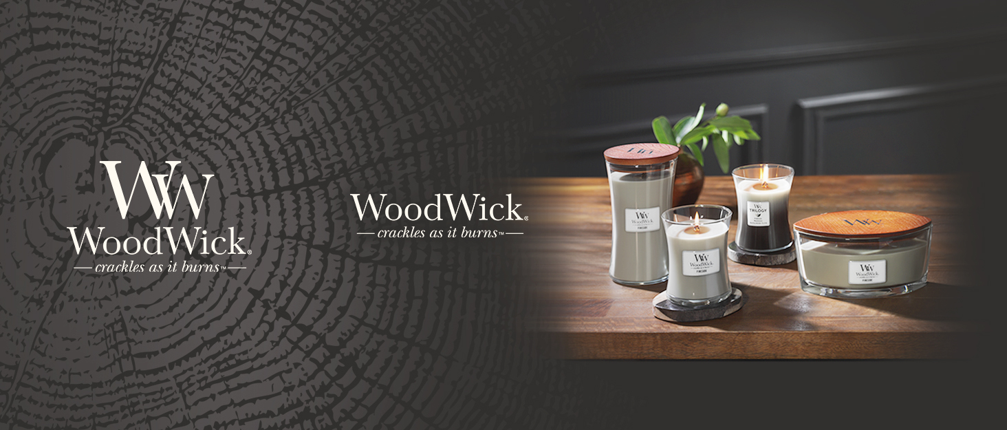 WoodWick велика ароматична свічка Trilogy у скляній пісочному годиннику з дерев'яним гнітом, Amethyst Sky, до 130 годин горіння