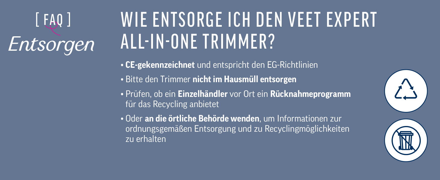 Триммер Veet Expert Intimate All-In-One: для обличчя, брів, інтимної зони та під пахвами - водонепроникний