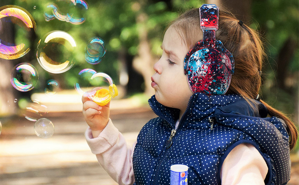 Навушники для захисту вух Kinder: регульовані навушники шумоізоляції для дітей, для концертів, SNR 28dB, рожевий колір