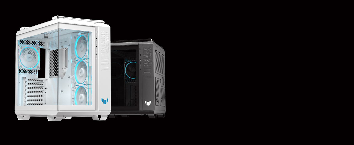 Корпус для ПК ASUS TUF GAMING GT502 Horizon TG ARGB Black - двокамерний, з 4 RGB вентиляторами, USB Type-C, чорний