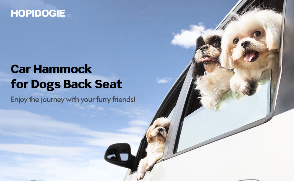 4-in-1 Waterproof Dog Seat Cover for Car Back Seat - Protects from Scratches & Prevents Sliding - Fits Cars, Trucks & SUVs