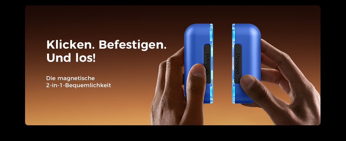 Електричні грілки для рук OCOOPA MagTwins UT2s, 10000 mAh, 4 режими нагріву, 2 шт., чорний