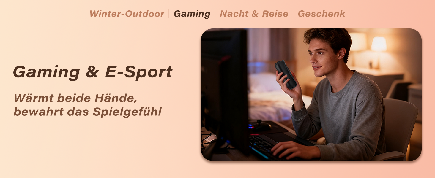 Електричний грілка для рук Citybee 10000 mAh з магнітною підключенням (2 шт.) - портативний нагрівач з підсвічуванням, 3 режими, до 55°C - для кемпінгу, туризму, активного відпочинку