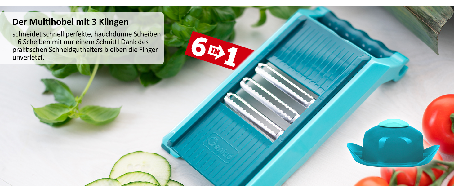 Набір для нарізки овочів Genius Nicer Dicer Chef Professional 18-ти частинний, ручний, з контейнером 5.2L, спіралізатор, для кухні