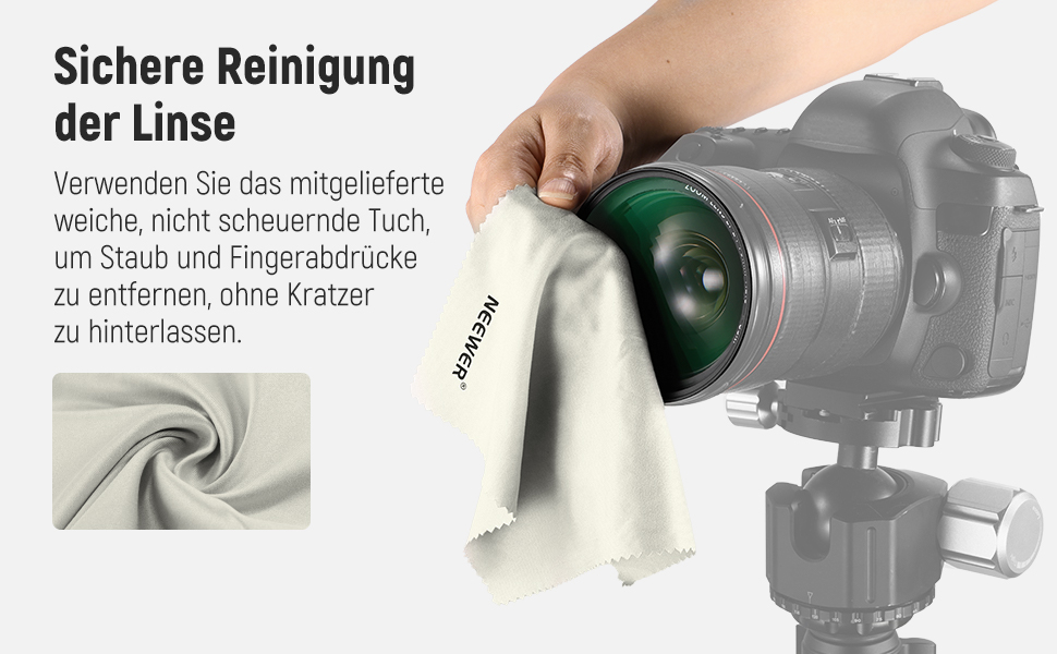 Набір фільтрів NEEWER 67mm ND (нейтральний) з кейсом: UV, CPL, ND4, поляризаційний, сірий фільтр для об'єктивів камер