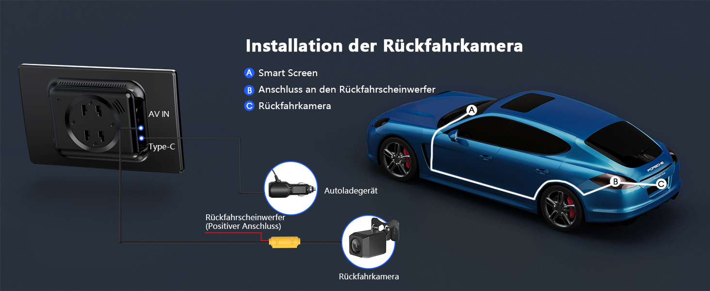 Портативна автомагнітола Krunia 8'' з Apple CarPlay і Android Auto, 1440x900 HD-дисплей, магнітне кріплення, OTA-оновлення, камера заднього виду, Bluetooth, голосове керування, GPS-навігація