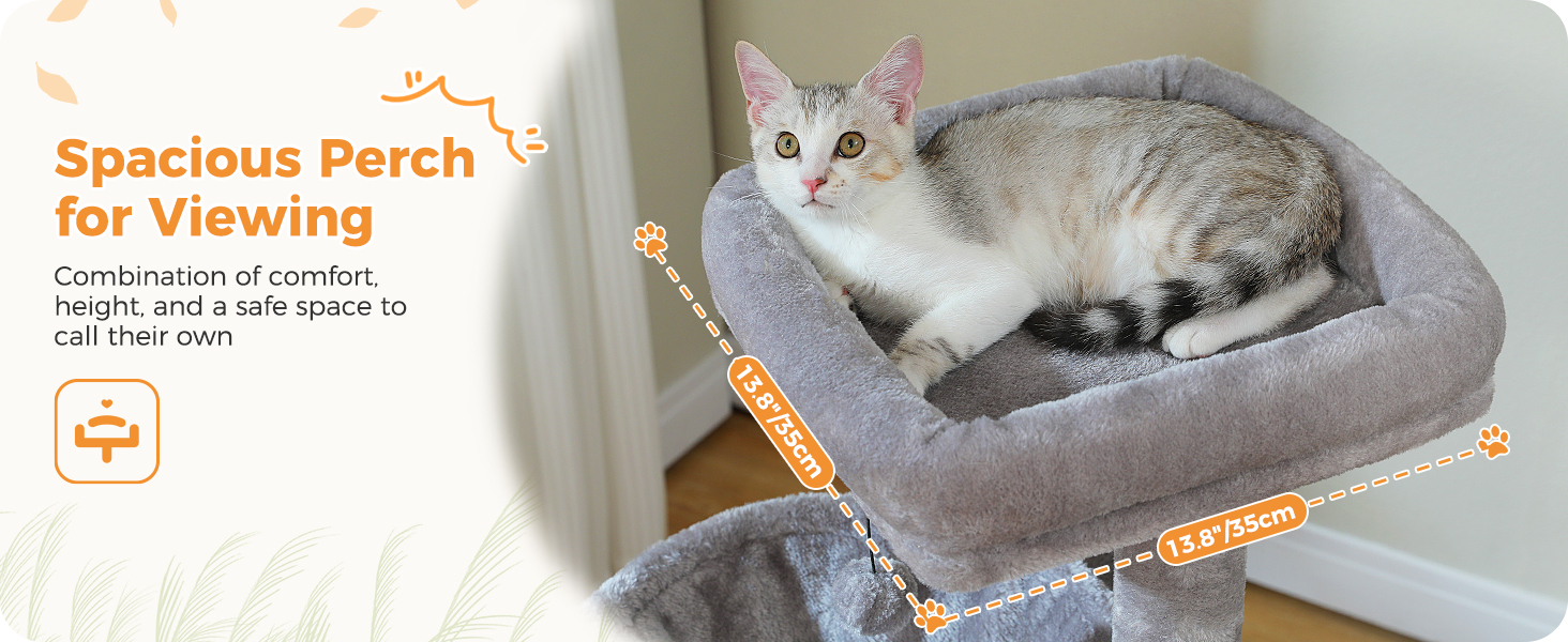 Дім-кігтеточка для котів PETEPELA 104 см з гамаком, перинаю та ігровим м'ячиком, чорний