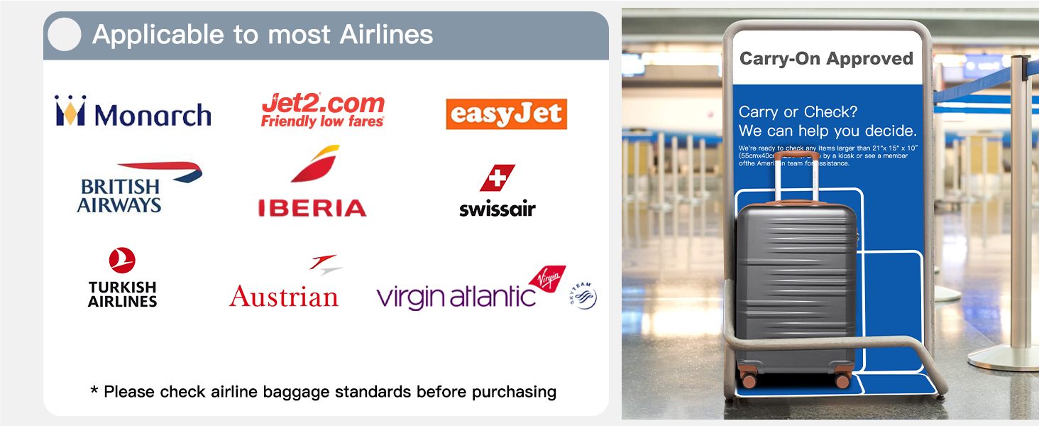 Чемодан ручної поклажі British Traveller середнього розміру, 64 x 43 x 26.5 см, з TSA-замком, ABS+PC, сірий