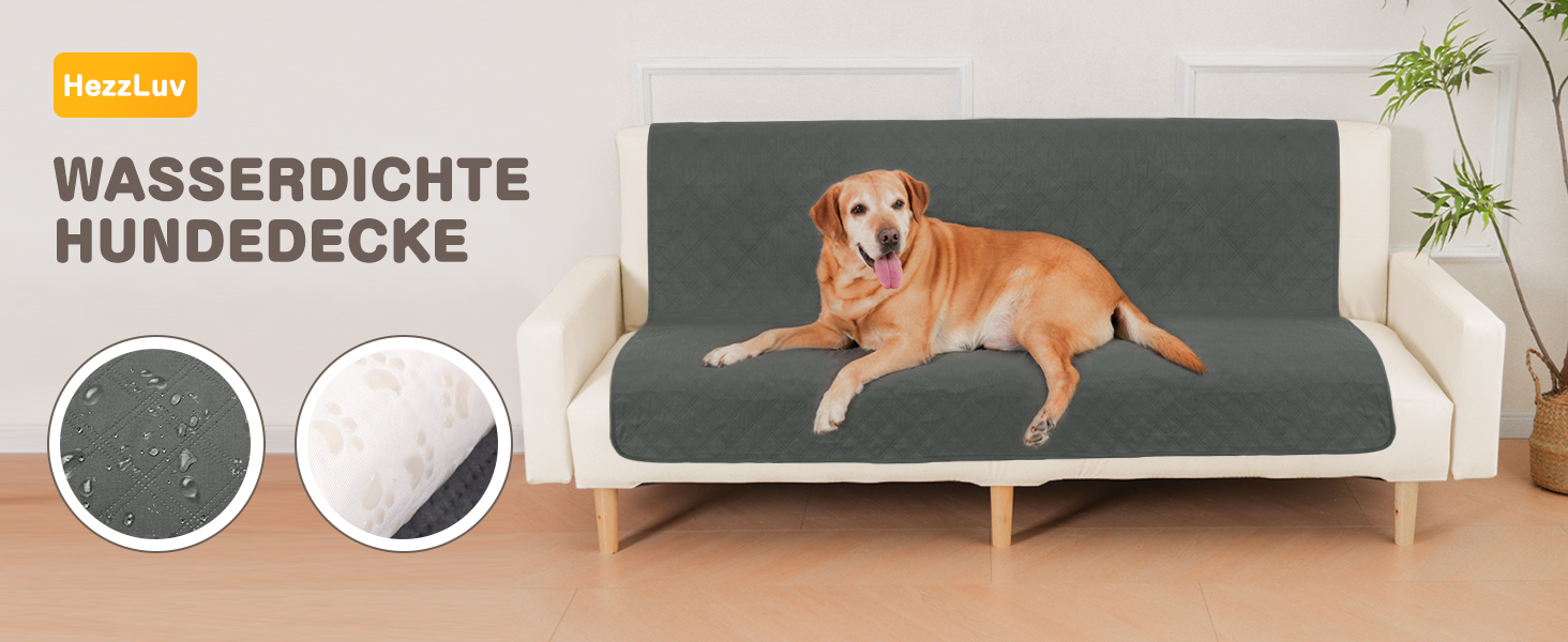 Водонепроникний килимок для собак, диванів та ліжок, захист від подряпин та шерсті, для цуценят та великих тварин, собак та котів (127x157 см)