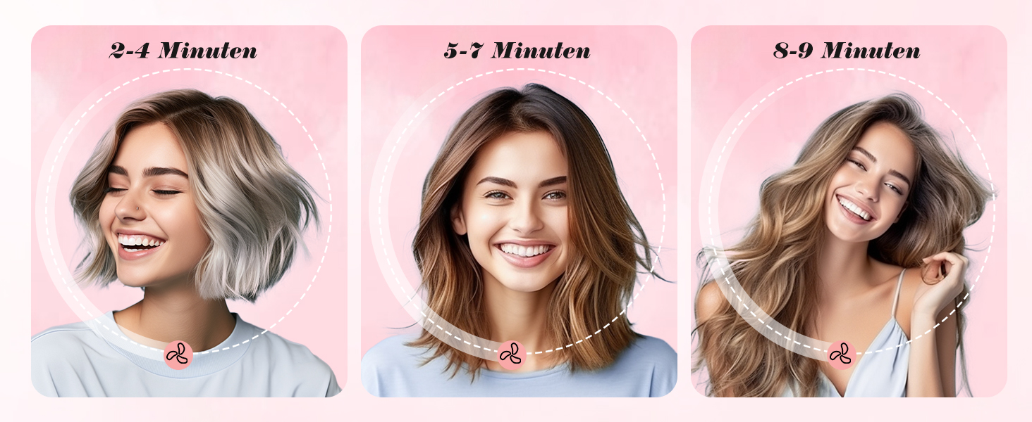 Фен Aigostar Lora рожевий 2400W з іонізацією, 3 температурні режими та 2 швидкості повітря