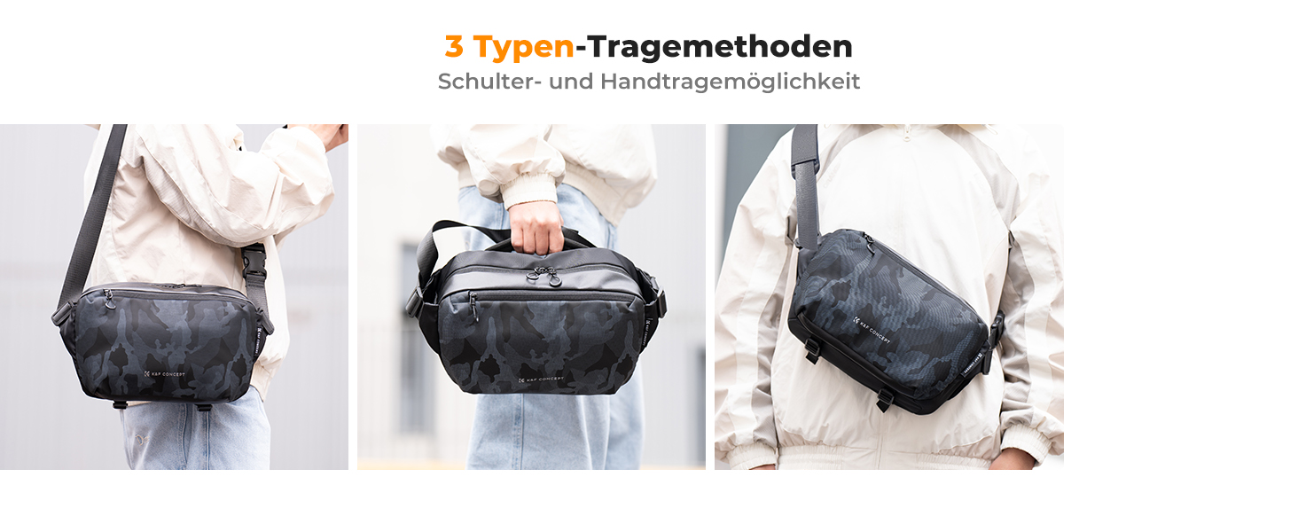 Рюкзак для камери K&F Concept, сумка через плече, фотосумка, камери, сумісний з Canon/Nikon/Sony/DJI Mavic, камуфляж M