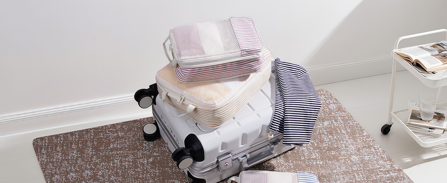 Набір органайзерів для валізи Narwey (6 шт.) - компресійні кубики для подорожей, рюкзаки, сумки-органайзери