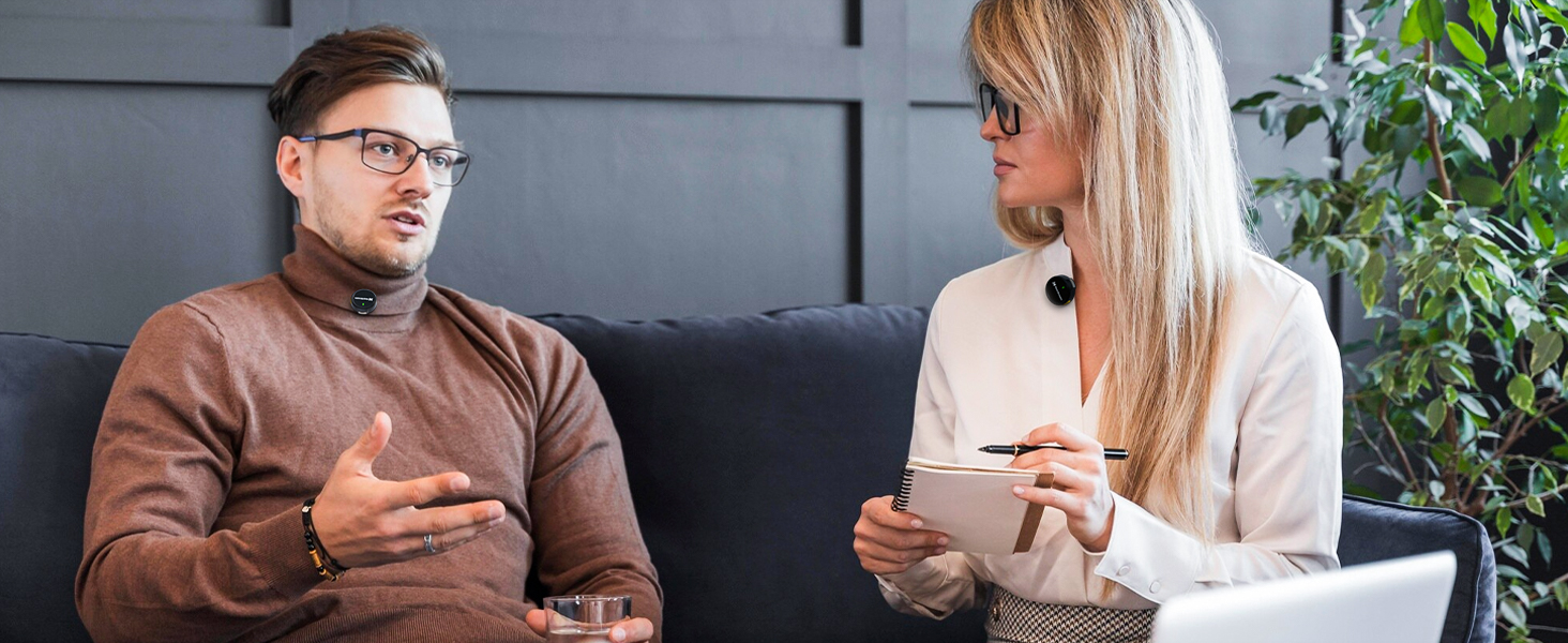 NearStream Бездротовий петличний мікрофон для iPhone/Android, AWM25T, Lightning/USB-C, шумозаглушення, 24 години роботи, для стрімінгу, влогів, подкастів