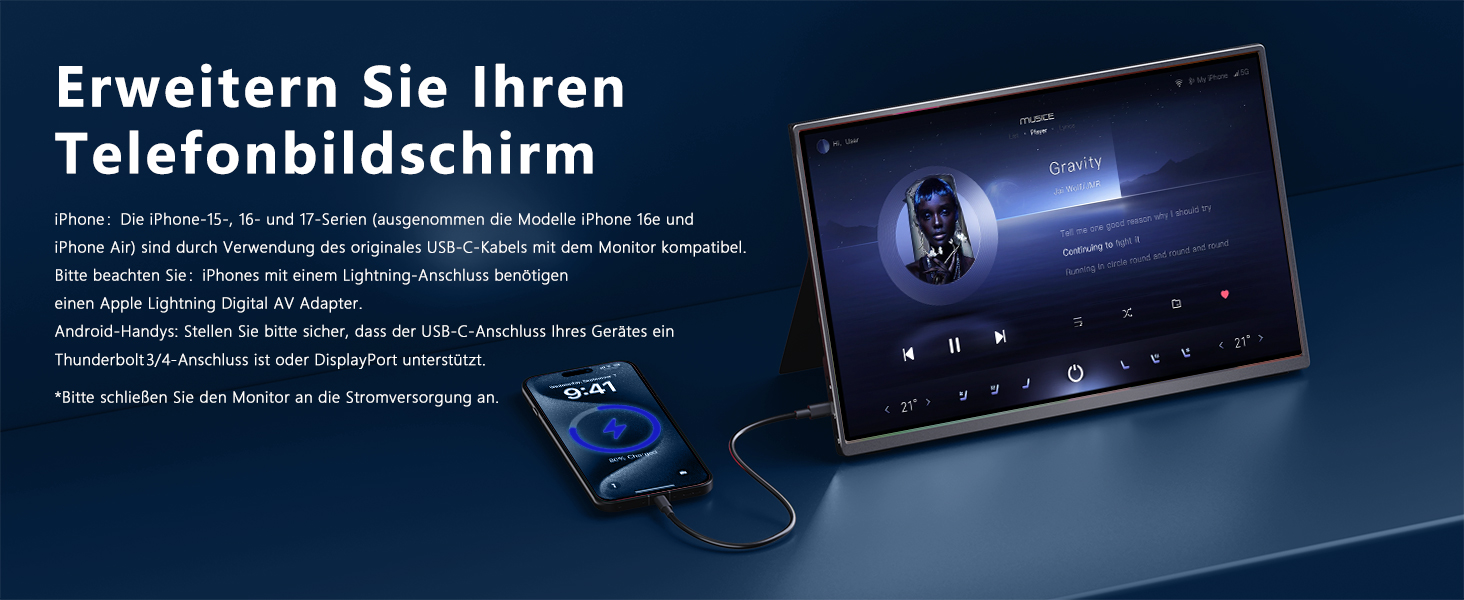 Портативний монітор 16 дюймів 1200P 165Hz 450Nits 100% sRGB з Smart Cover, для ноутбука PC Xbox PS4 PS5 Switch, чорний