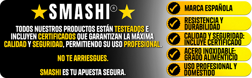 Набір для приготування Smash Burger від SMASHI® з нержавіючої сталі 304 – професійний набір з антипригарною пресом, лопаткою для гриля та дзвоном для бургерів – з рецептами (базовий)