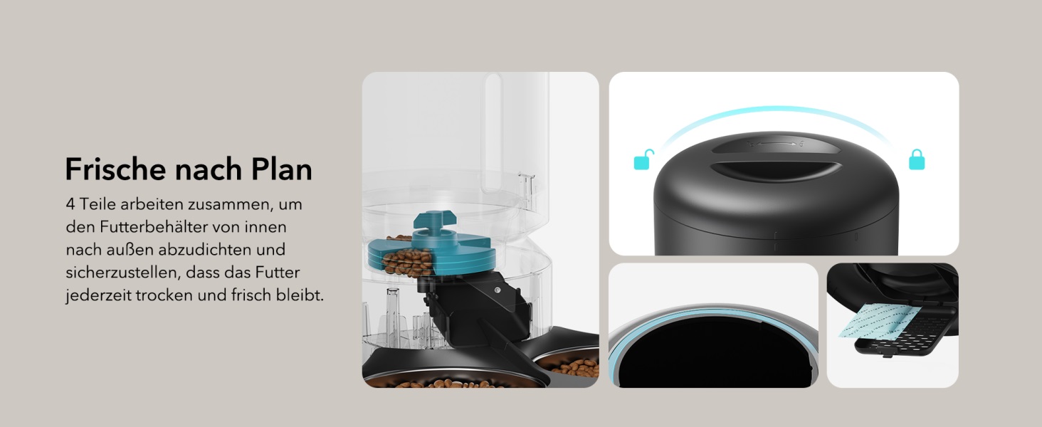 Автоматичний годівниця для котів PETLIBRO 5L з 2 мисками, 1080P камерою, WiFi, нічним баченням та сповіщеннями