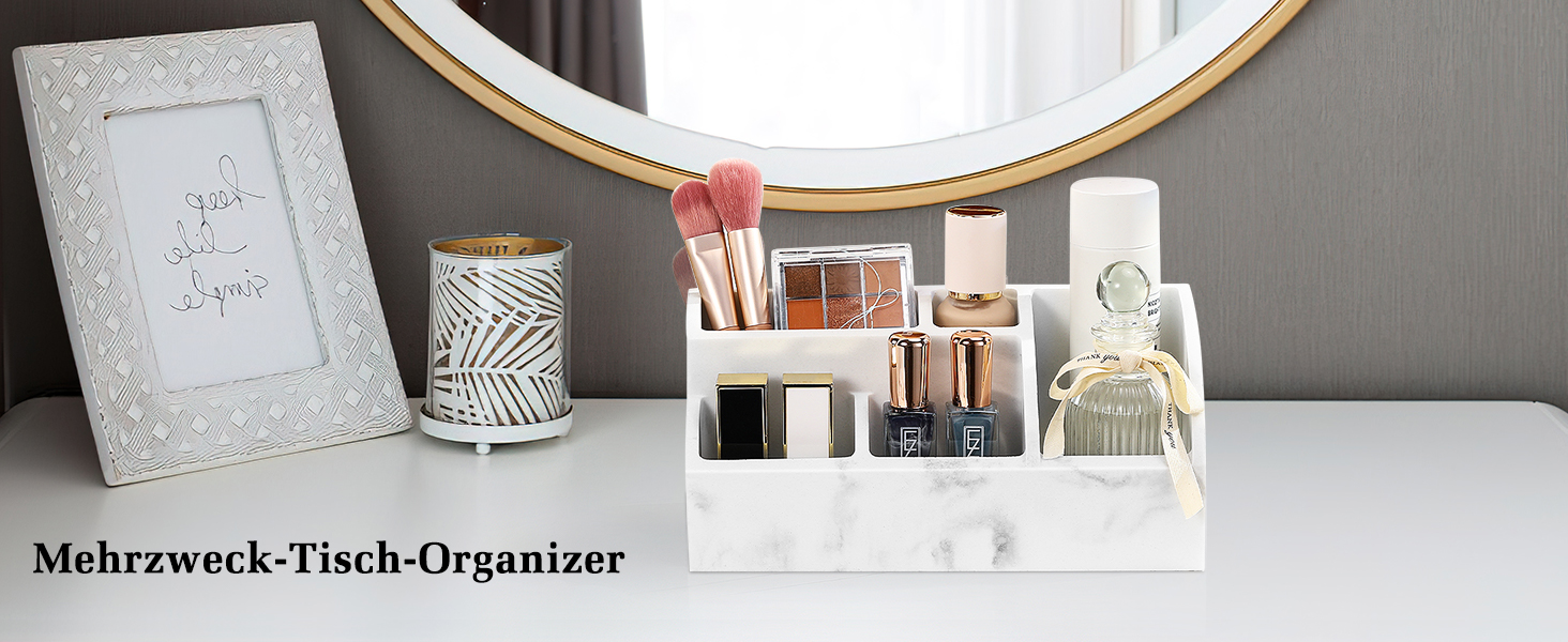 Тримач для зубних щіток Luxspire з 5 відділеннями, електричний, для сім'ї, велика місткість, органайзер для зубних щіток та макіяжу