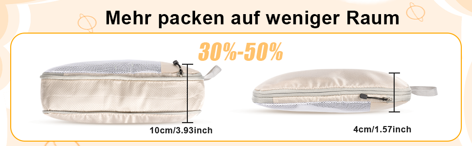 Органайзери для валізи Packing Cubes, набір 3 шт. (3 розміри) - водовідштовхуючі, для подорожей, розширювані