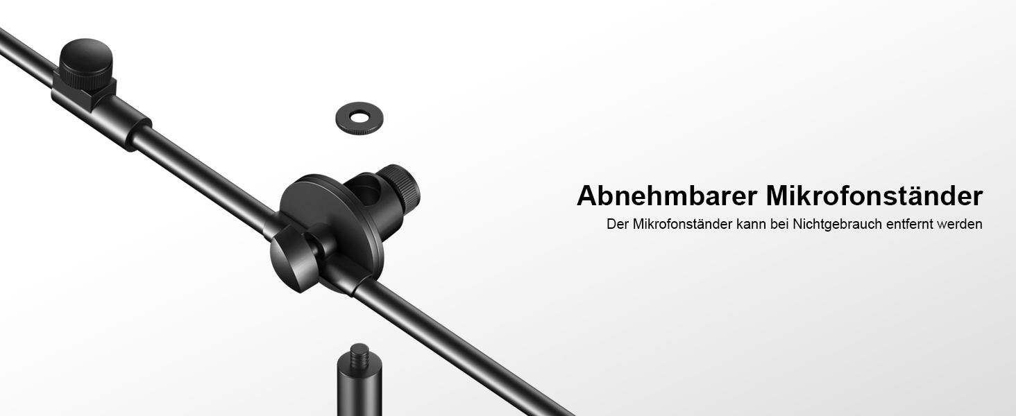 Підставка для мікрофона Aokeo з регульованою стійкою, чохол, тримач для планшету, для співу та запису голосу