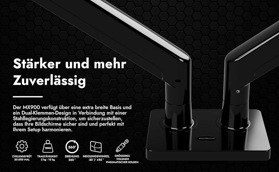 Кріплення для монітора Invision Doppel MX900: два монітори, 24-35