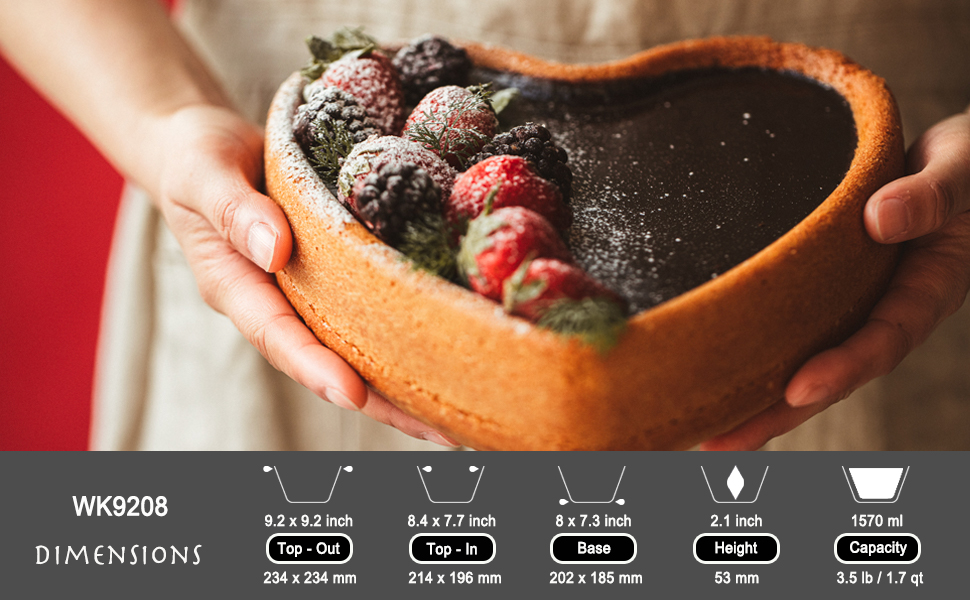 Форма для випічки CHEFMADE Ellipse для чізкейку, овальна, 20 см, антипригарна, золотиста. Для духовки та мультиварки