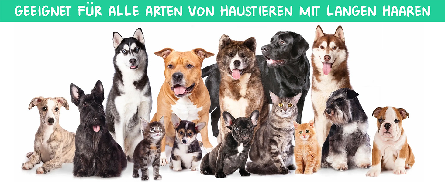 Професійна щітка Candure для собак та котів з довгим волоссям, гребінець для грумінгу, 17+9 зубців, видаляє ковтуни та шерсть (блакитний, зелений)