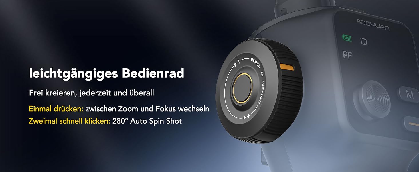 Стабілізатор для телефону Smart V8 Black з 3-осьовою стабілізацією та 7.8-дюймовою штангою, AI-трекінг, OLED-дисплей, кнопка зйомки