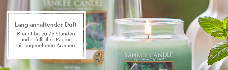 Ароматична свічка Yankee Candle у склі, середня, Lemon Lavender, до 75 годин горіння