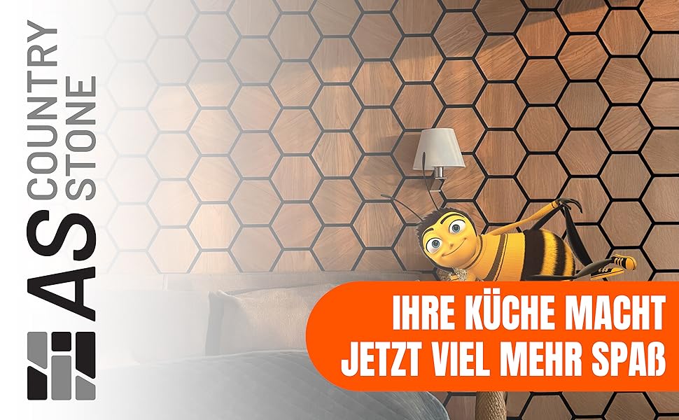 Акустичні настінні панелі AS Country Stone з натурального дерева Тик, 80x65 см, набір 4 шт. — звукоізоляція та декор для офісу та дому
