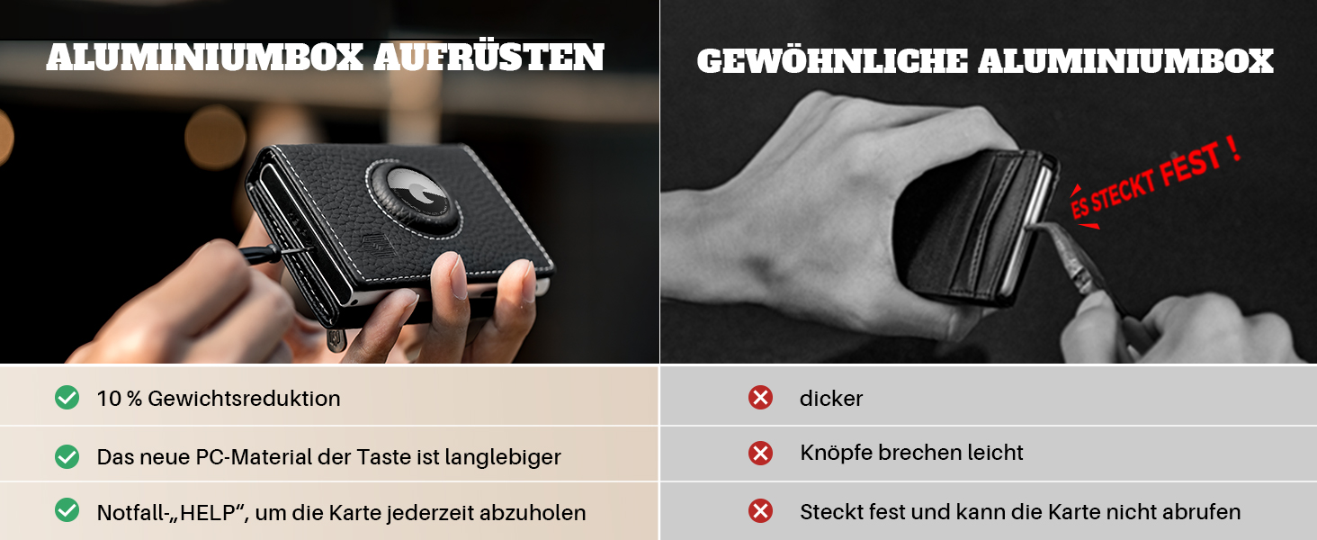 Портмоне DODENSHA® MagSnap для чоловіків з RFID захистом та відділенням для AirTag® I Кредитниця для 10+ карток I Портмоне з монетницею I (Чорний)