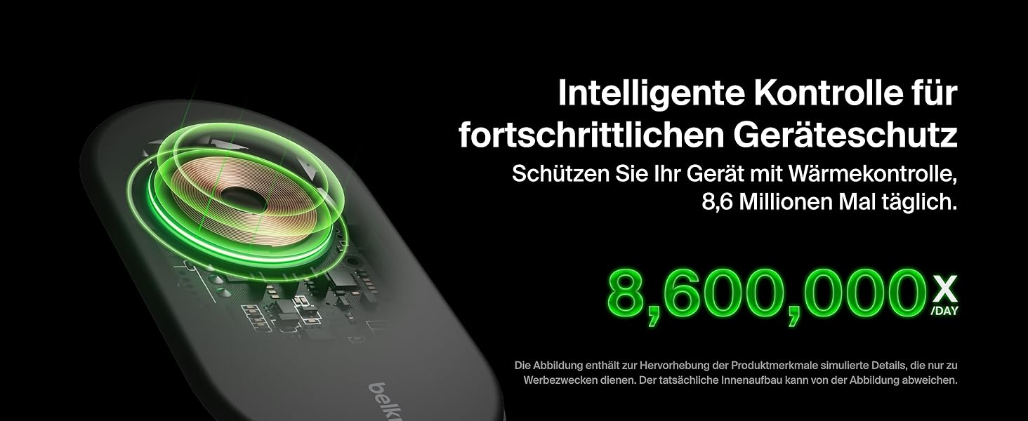 Belkin BoostCharge: Бездротовий зарядний пристрій з магнітним кріпленням Qi2, 15 Вт, сумісний з MagSafe для iPhone 17, Air, 16, 15, 14, 13, 12, Pixel, з функцією підставки – Чорний