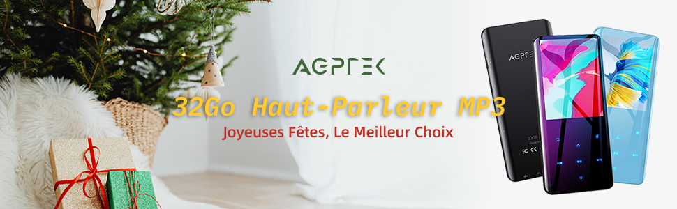 MP3 плеєр AGPTEK 32GB з Bluetooth 5.0, 2.4