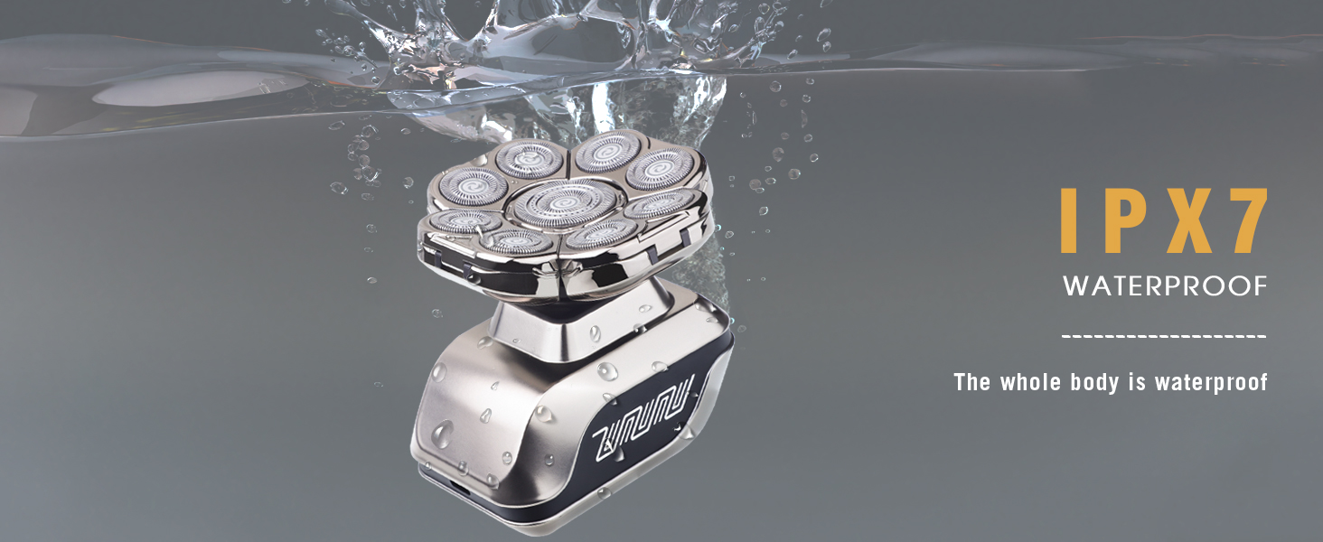 Електрична машинка для гоління 9D для чоловіків, 5-в-1 набір для догляду, LED-дисплей, USB-C зарядка