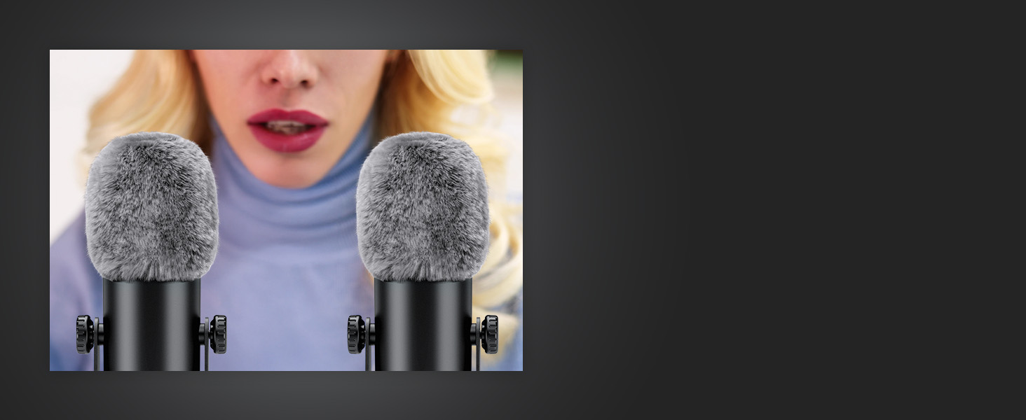 Набір мікрофонів TONOR для подкастів та ASMR з аудіоінтерфейсом, мікшер, USB, чорний