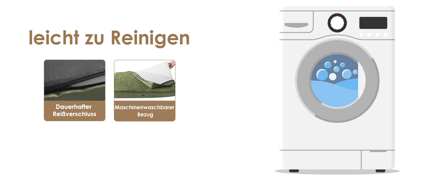 Ортопедичне ліжко для собак EHEYCIGA, маленькі породи, 76x51x9 см, з м'яким покриттям, легко миється, для переноски, оливковий колір