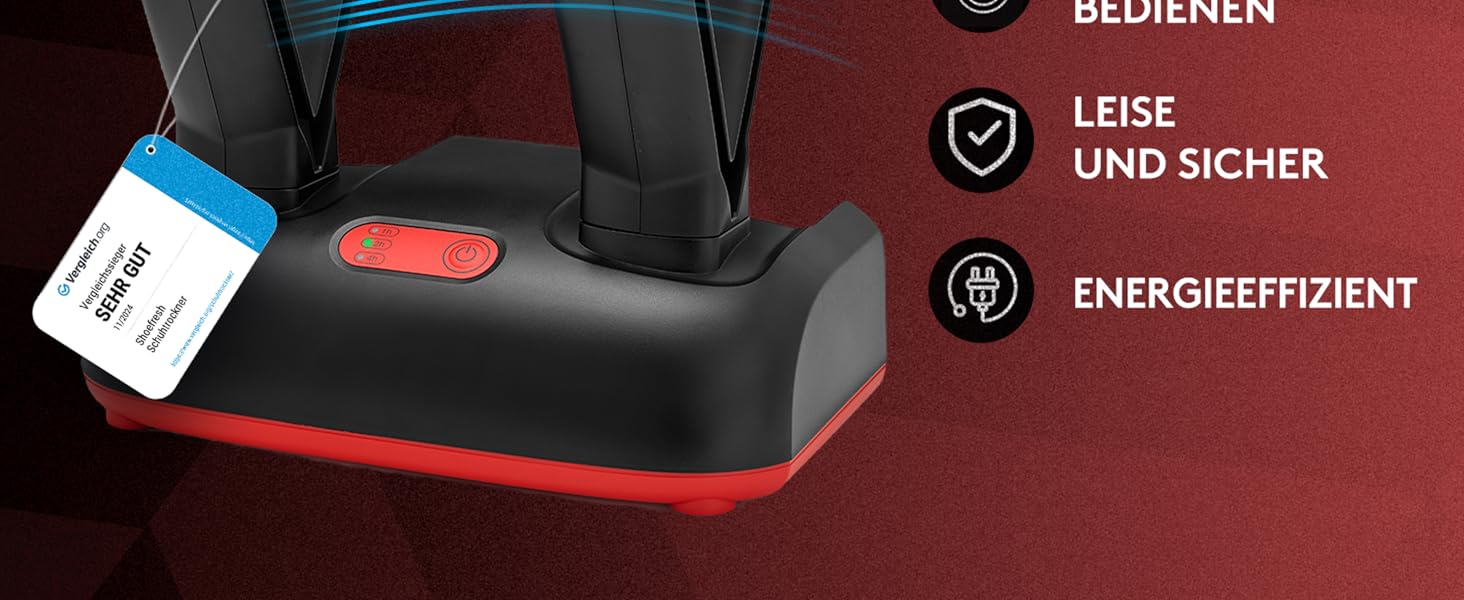 Сушарка для взуття 2 пари з дезодорантом та функцією видалення запаху (110W) | Антибактеріальна сушарка для футбольного, спортивного взуття