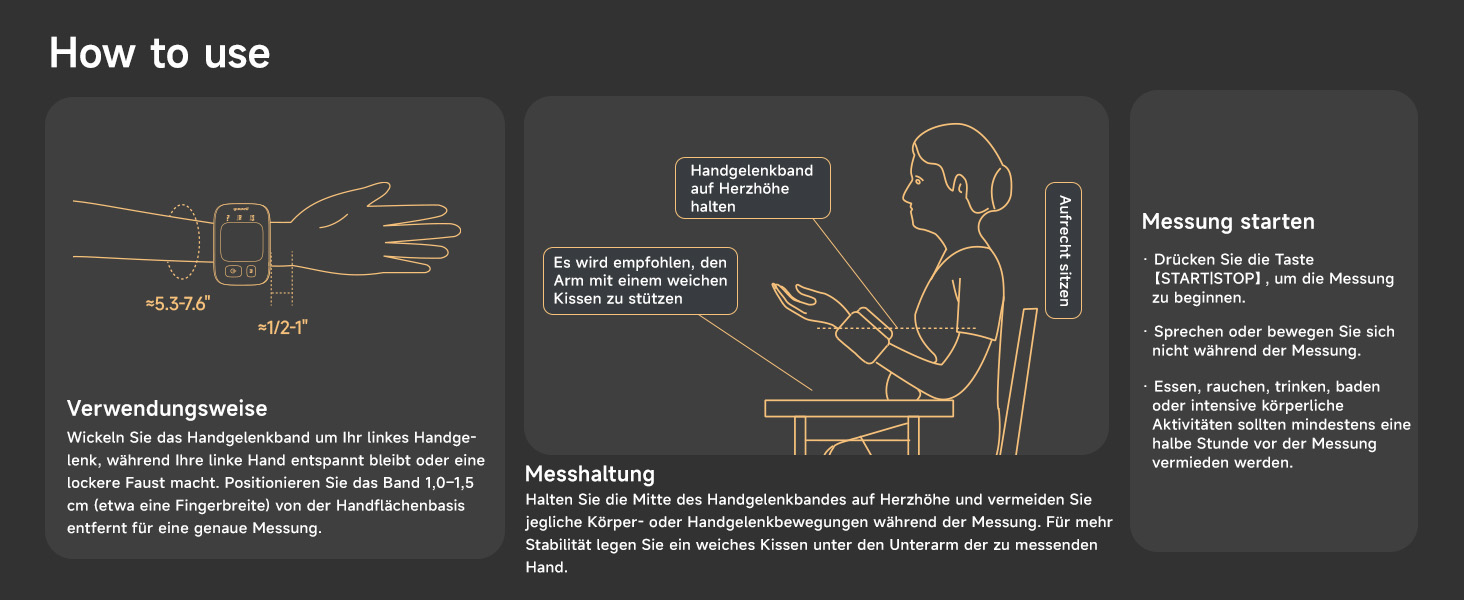 Тонометр Yuwell YE8800CR на зап'ясті, акумуляторний, для дому, з виявленням аритмії, з чохлом та USB-кабелем