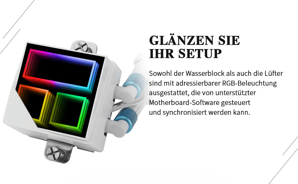 Thermalright Frozen Infinity 360 WHITE - рідинний кулер CPU з трьома вентиляторами, 2000 RPM, для AM4/AM5, Intel LGA115X/2011/1700/1851