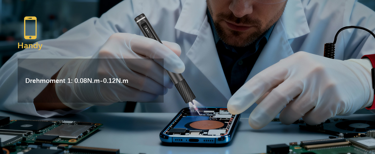 Електрична викрутка Mini 78 в 1 - Набір прецизійних викруток з магнітними Torx, LED дисплеєм та 5 рівнями моменту. Підходить для ноутбуків, окулярів, годинників, ПК