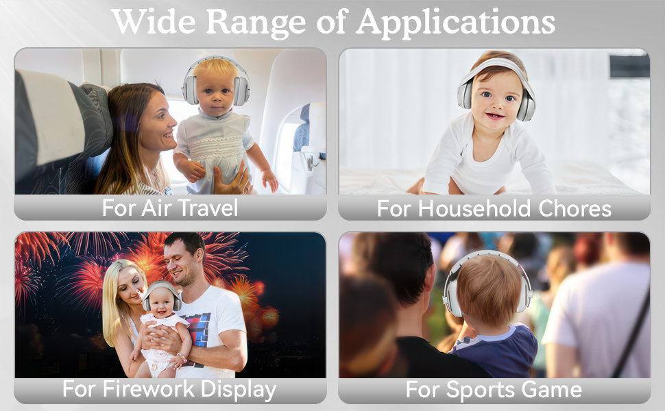 Навушники для захисту слуху Mumba Baby сірого кольору