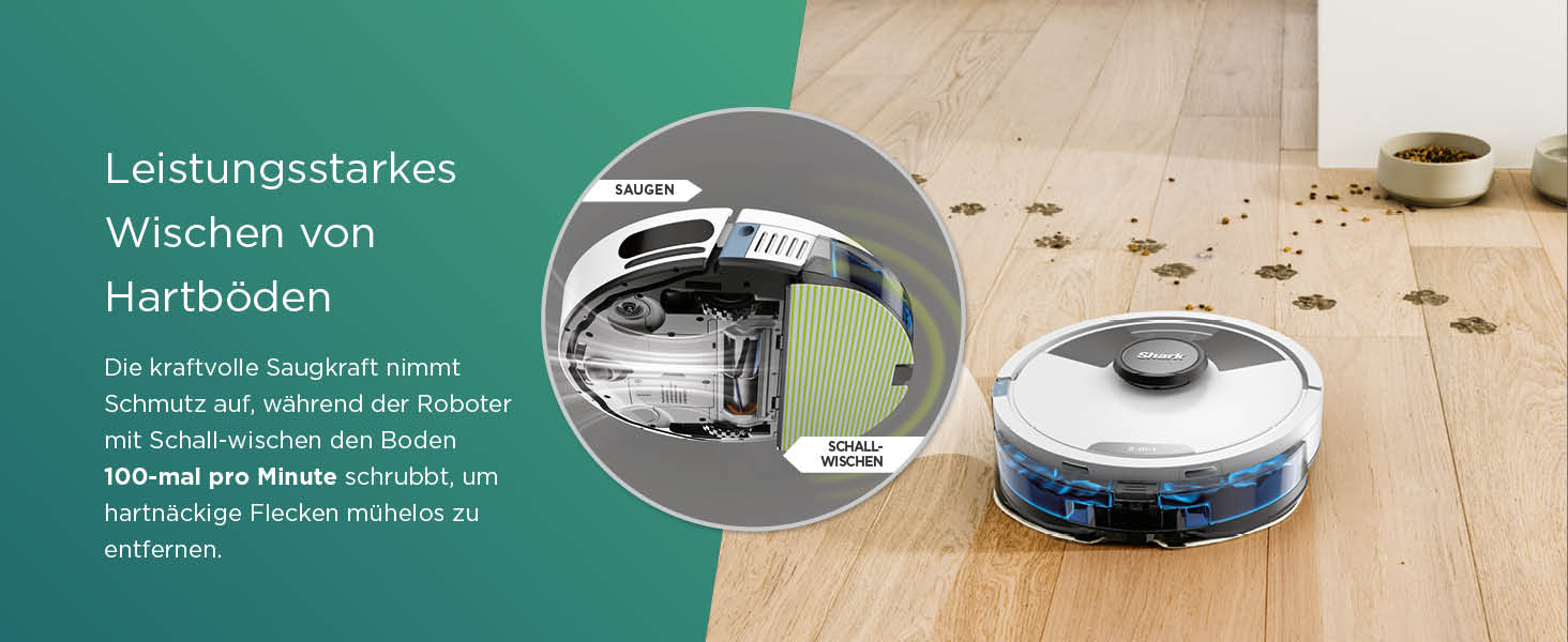 Робот-пилосос Shark Matrix Plus 2-в-1 з функцією миття та станцією самоочищення, самостійно очищається, для шерсті тварин, килима та твердих підлог, 14,5 см (стандартний, білий)